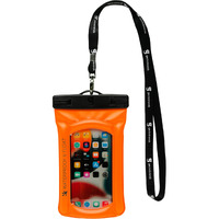 Geckobrands Float Phone Dry Bag - Waterproof & Floating Phone Pouch - Fits Most Iphone And Samsung Galaxy Models Neon Orange
