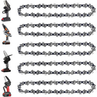 5 Pieces 6 Inch Mini Chainsaw Chain Replacement Accessories  6 Inch Chain Saw Chains For Cordless Electric Portable Mini Chainsaw - 37 Drive Links