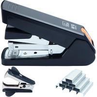 M&G Stapler For Desk  50 Sheet Effortless Stapler  Desktop Stapler With 1000 Staples And Remover  One Finger Touch Stapling  Heavy Duty Office Home Stapler  Portable Handheld Stapler Black