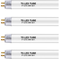 Wesome Lighting 21 Inch F13T5/Cw Led Replacement Bulbs  4100K Cool White  T5 Led 9 Watts Replace Fluorescent Bulb With Led  Replacement Tube For Counter And Cabinet Fixture  4 Pack