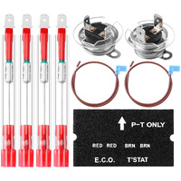 Ami Parts 93866 91447 Rv Water Heater Thermal With Eco Thermostat Assembly Kit (4 Pcs) Fit For Atwood Water Heater Parts Models # 45518A2  45518A3 45518A1 Gch6-4E Gh6-8E G6A-6E  G6A-7E G6A-8E Gch6A-7E