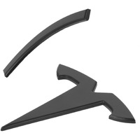 2025 Model 3 Front Logo Cover For Tesla Model 3 2024 Highland Abs Front Logo Sticker Matte Black