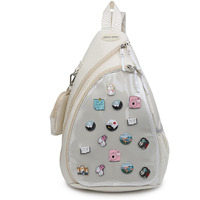 Cherry Sauce Oxford Ita Bag Kawaii Pin Display Chest Pack Single Shoulder Bag Sport Backpack Hiking Daypack