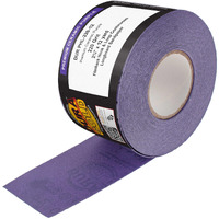 Dura-Gold Premium 220 Grit Purple Film Ceramic Longboard Sandpaper  2-3/4"" Wide Continuous 12 Yard Roll - Hook & Loop Backing For Auto & Woodworking Air File Long Board Sanders  Hand Sanding Blocks