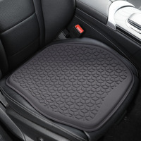 Binsheo Thin Gel Seat Cushion For Car Seat  Office Chair  Wheelchair  Golf Cart - Non-Slip Car Seat Cushions With 1 Inch Gel - Sciatica & Coccyx Pain Relief (Fabric  Dark Grey)