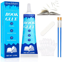 Book Glue & Book Binding Glue - 125Ml Flexible  Strong  Dries Clear - For Bookbinding Repair  Scrapbooking  Paper Crafts  Collages