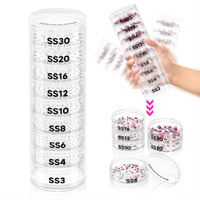 Stackble Rhlnestone Sorter Tower  Rhlnestone Sorter By Size  Rhlnestone Sorter Shaker Tower By Size  Rhlnestone Size Sorter System For Sotring Rhlnestone By Size From Ss3 To Ss30