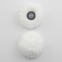 Lefxmophy 2-Pack Furry Windscreen For Hollyland Lark M2 Transmitter  White Microphone Furry Wind Screen