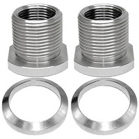 1/2X28 To 5/8X24 Thread Adapter With Crush Washer Stainless Steel (Stainless Steel-2Pcs)