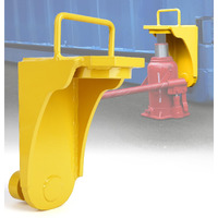 Lupar Heavy-Duty Shipping Container Jack Lug With U-Shaped Handle  Storage Container Leveler Booster  Yellow