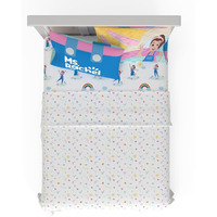 Franco Ms. Rachel Educational Adventures Bedding Super Soft Cozy 4 Piece Microfiber Sheet Set  Full  (Officially Licensed Product) Kids