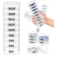 Cupoita Rhinestone Sorter Tower  Rhinestone Sorter By Size For Crafts  Stackable Rhinestone Sorter Shaker Tower By Size  A Sorting System For Separating Rhinestones By Size From Ss3 To Ss30