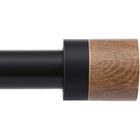 White Curtain Rods For Windows 72 To 144 Inches(6-12Ft) 1 Inch Adjustable Window Curtain Rods With Imitation Wood Grain Finials Heavy Duty Decorative Drapery Rod For Bedroom Kitchen And Patio