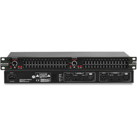 Mizisnr Graphic Equalizer 15-Band Stereo Eq For Home Audio  Dual Channel Professional Dj Equalizer  Noise Reduction 1U Rack Mount (Eq-215)