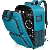 Akozlin Foldable Stroller Travel Bag Backpack 14.2""X8.7""X20.5""Compatible With Gb Pockit+ All City/Gb Pockit Air All Terrain/Gb Pockit Stroller Blue