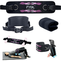Fygl Hip-Thrust-Belt  Compatible With Dumbbells  Kettlebells  Plates & Machines  Foldable For Home And Gym As Dip & Pull-Up Belt  Versatile Fitness Equipment  Pink