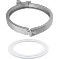 Beduan 3 "" Sanitary Tri Clamp  304 Stainless Steel Single Pin Heavy Duty Tri Clamp Clover With Wing Nut For Ferrule Tc Tube Od 3 ""