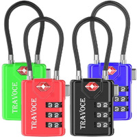 Tsa Approved Luggage Locks  Travel Locks Which Also Work Great As Gym Locks  Toolbox Lock  Backpack And More 1 2 4 6 &10 Pk (4 Colors)