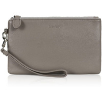 Befen Women 's Leather Wristlet Clutch Wallet  Smartphone Wristlet Purse Signature Wallet (Taupe Gray)