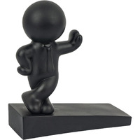 Cute Door Stop  Decorative And Sturdy  Well Designed Door Stopper  Effective To Hold Your Door Open  1 Pack  Black (Patented)