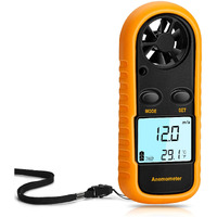 Anemometer Handheld  Light Weight Digital Wind Speed Meter  Wind Speed Temperature Gauge With Digital Lcd Display For Kite Flying  Meteorology  Fishing  Surfing