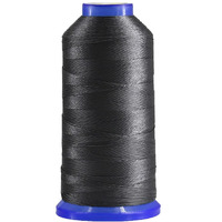 Selric [1300Yards / 26 Colors Available] Tex 90 Bonded Nylon Thread For Leather Sewing 280D/3 T90#92 Heavy Duty Upholstery Thread For Leather And Other Heavy Fabric(Grey)