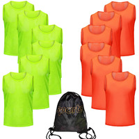 Puluomasi 12/24/48Pcs Pinnies Youth Team Pennies For Sports Kids And Scrimmage Vests For Soccer Basketball Jersey Practice
