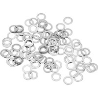 Uxcell M5 304 Stainless Steel Flat Washers  100Pcs 5X8X0.5Mm Ultra Thin Flat Spacers For Screw Bolt  Electronic Repair  Automotive