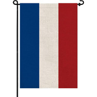 Pretty_Jessie Netherlands Flag Dutch Garden Flags 12X18 Double-Sided Small Burlap Yard Flag Decorations For Outdoors(Netherlands)