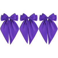 Canitor Dark Purple Hair Bows For Women Teen Girls Hair Accessories For Mardi Gras Outfit Dress Shirts Carnival Barrettes Clip Large Coquette Bows Trendy Stuff Aesthetic Things