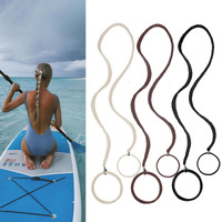 3 Packs 25"" Spiral Hair Tie Sprots Ponytail Holders  Elastic Braided Hair Ties No Damage  Pony Tail Wrap For Long Hair For Gym  Swimming  Diving Black Blonde Brown