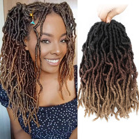 Ombre Soft Locs 10 Inch Crochet Hair Pre Looped 7 Packs Short Faux Locs Crochet Hair Butterfly Faux Locs Hair Extensions For Women(10 Inch 7 Packs 1B/30/27)