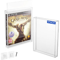 Caszlution Clear Acrylic Video Game Box Protector Case For Ps3  Ps4  Ps5  And Xbox One Game Case  3Mm Thick Dustproof Wall Storage Holder Game Protective Display Case (Pack Of 1)