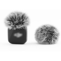 Lefxmophy Windscreen For Dji Mic Mini (2024) Wireless Microphone Furry Wind Muff Deadcat Cover (Not For Dji Mic 1 And 2)  2-Pack Grey