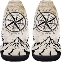 Toaddmos Speedometer Car Front Seat Cover Set Soft Driver Seat Cover Comfort Bucket Seat Covers Full Protection Saddle Blanket Cushion Cover Universal Fit For Suv Truck Sedan 2 Pack