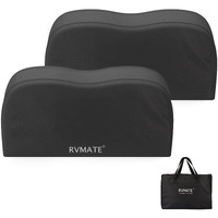 Rvmate Rv Tire Covers  Dual Axle Wheel Cover (2 Pack) Fits 24""-27"" Diameter Tires  Waterproof Anti-Uv 600D Oxford Black Dual Tire Covers Rv Accessories For Rv/Truck/Trailer