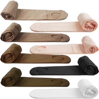 Danceyou Girls Ballet Tights Women Dance Stockings Skin Tone Convertible/Footed Opaque Tights For Toddler  Kids And Women Tan L