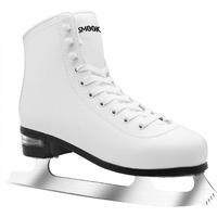 Smoojoy Figure Ice Skates For Women And Men - Air Cushion Deluxe Hockey Ice Skate Premium Leather Skates Indoor Outdoor Rink For Teens Beginner