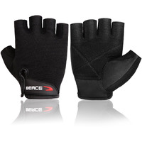 Beace Weight Lifting Gym Gloves With Breathable Leather Palm For Workout Exercise Training Fitness And Bodybuilding For Men & Women