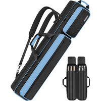 Pekrews Pool Cue Case  Pool Stick Case 4X5 With Multiple Pockets Holds 4 Butts 5 Shafts  Soft Padded Sturdy Pool Cue Bag  Billiard Cue Backpack With Adjustable Shoulder Straps For Men And Women