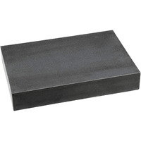 Hhip 4401-1598 12"" X 8"" X 2"" Granite Surface Plate  Grade B  0 Ledge