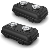 Magnetic Key Box  Magnetic Key Holder Under Car  Hide A Key Magnetic Car Waterproof Key Holder Key Hider Key Case For Outside Travel  Magnetic Hide A Key Box For Cars  Suv  Truck - Black  2 Pack