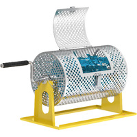 Raffle Drum  Upgraded Raffle Ticket Spinner Drum With Ball Bearing  Durable Ticket Spinner For Raffles Tickets  Large Capacity Raffle Wheel Spinner With Stand (Bright Yellow)