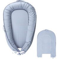 Hooyax Baby Lounger Cover Only  100% Cotton Newborn Nest Cover  Soft Portable Baby Nest Replacement Cover For Boys Girls  Breathable Infant Lounger Covers  Baby Essential (Blue)
