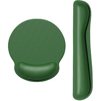 Dapesuom Keyboard Wrist Rest And Mouse Pad With Wrist Support  Cute Memory Foam Cushion For Keyboard And Mouse Set  Ergonomic Pad Rests With Non Slip Base For Easy Typing & Pain Relief  Forest Green