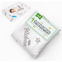 Pack And Play Mattress Protector Cover With Zipper Compatible With Graco Pack N Play Playard Mattress To 2.5""  Waterproof Viscose Made From Bamboo Playpen/Mini Crib Mattress Protector/Encasement