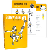 Elaory Bodyweight Fitness Planners  62 Exercises Cards Deck Large Size 5"" X 3.5"" Fitness Cards For Women & Men  Beginner Fitness Guide To Training Exercises At Home Or Gym (Bodyweight  Vol 3)