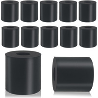 12 Pcs Multi Purpose Rubber Spacer 3/4 Inch Od X 1/4 Inch Id X 3/4 Inch Thickness  Rubber Bushing Anti Vibration Spacer Thick Rubber Washers For Home And Car