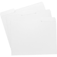 White File Folders  1/3-Cut Tabs  Letter Size  12-Pack - Durable Office Filing Folders For Documents  Papers  And Organization