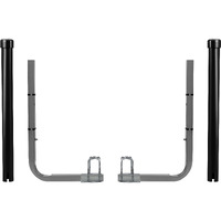 Jy Performance Boat Trailer Guide-Ons  40""/48"" Adjustable  2Pcs Rustproof Electro-Galvanized Steel Trailer Guide Ons  Trailer Guides With Black Pvc Pipes  For Ski Boat  Fishing Boat  Sailboat Trailer